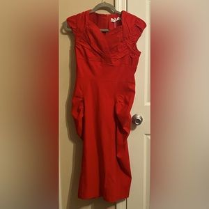 NWT Gorgeous Red 50s/vintage/pinup style dress by New Dow Boutique size XL